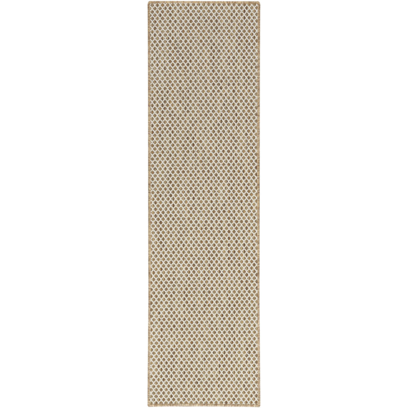Cafiero Jute Ivory Modern Indoor/Outdoor Rug, Runner 2'2" x 10'