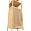 Garde-robe naturelle avec tablettes à 3 niveaux