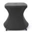Table d'appoint de patio grise et fer, l 34 po x P 22 po, H 19,5 po, rehausse l'attrait avec l'option de parasol, accessoire élégant gris