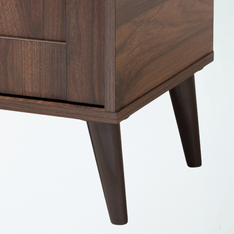 Ahlers Walnut Finish Accent Cabinet with 2 doors, 43.8" H X 30.45'' W X 13.25'' D