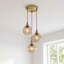 3 - Light Brushed Brass Pendant