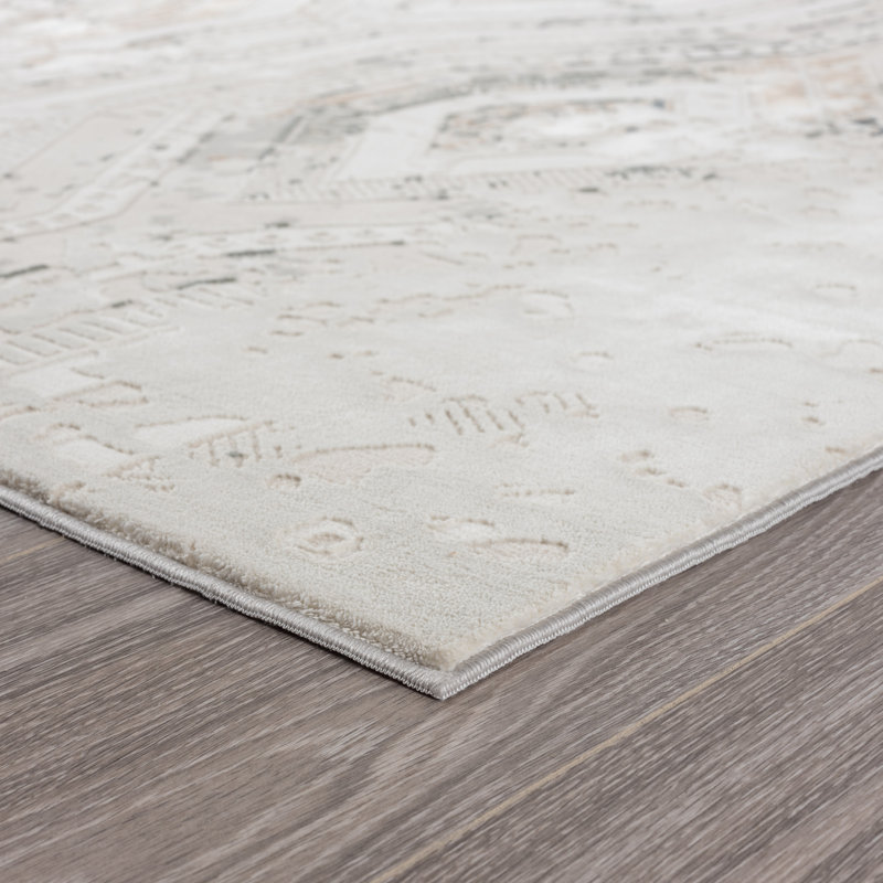 Aleazay Geometric Indoor Rug, Rectangle 4' x 6'