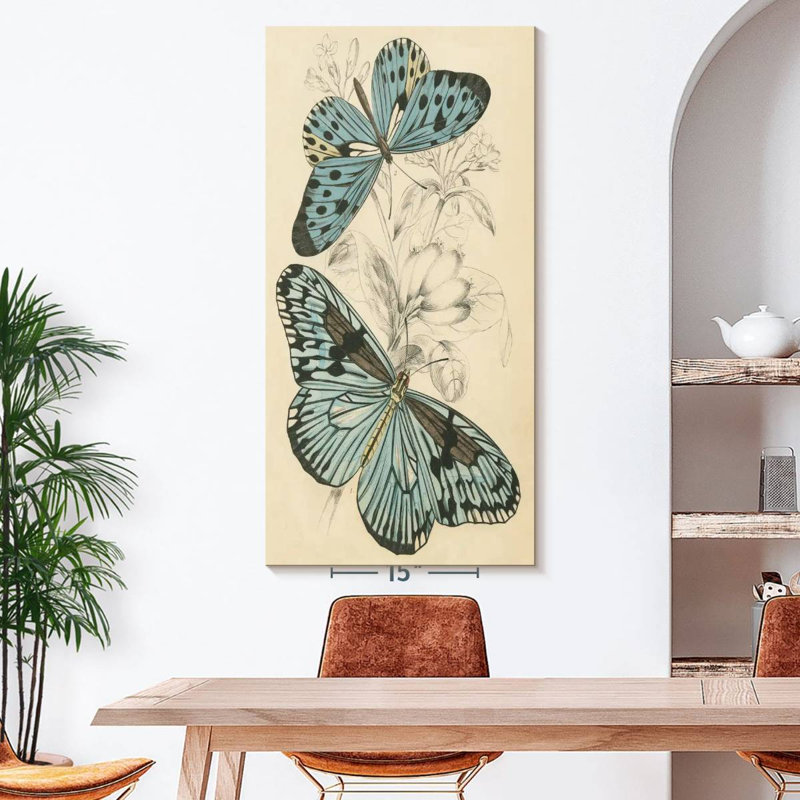 Assortiment de papillons II, H 54 po x l 27 po
