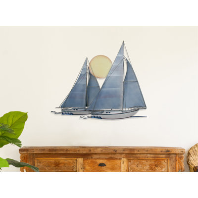 Handmade Coastal Transportation Wall Decor