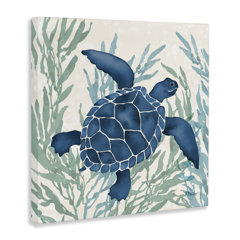 Toile de tortue Radiant Sea Life, design par Paul Brent, H 30 po x l 30 po