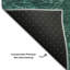 Tapis sarcelle Fehr Premium lavable à la machine-256854620