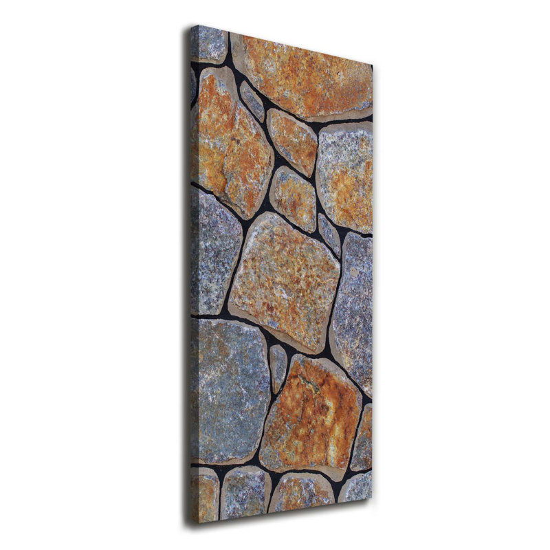 Stones Background - Wrapped Canvas Print