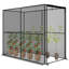Outsunny Fruit Cage Bird Netting Heavy Duty Zipped Door 2 x 1 x 1.6m Black