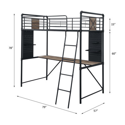 Kids Twin Loft Bed