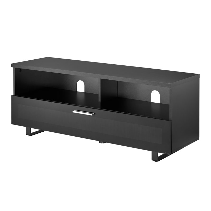 Carnlea Unfinished TV Stand for TVs up to 55", Black
