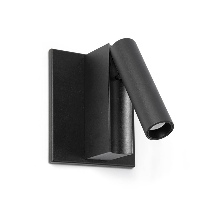 Lecteur de lampe murale Cronos, Noir mat