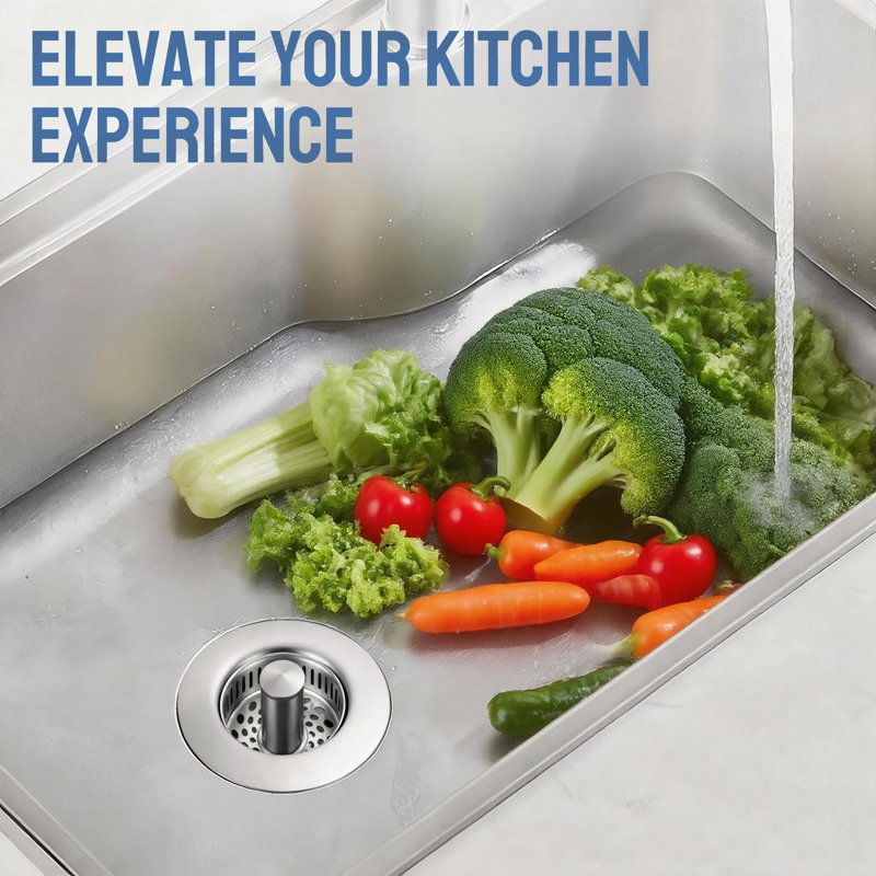 4.5 In. Stainless Steel Strainer Basket Universal Replacement For Kitchen Sink Drains In Brushed Nickel, Brushed Nickel