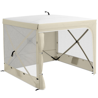8 pi L 7 pi. D Auvent escamotable en tissu