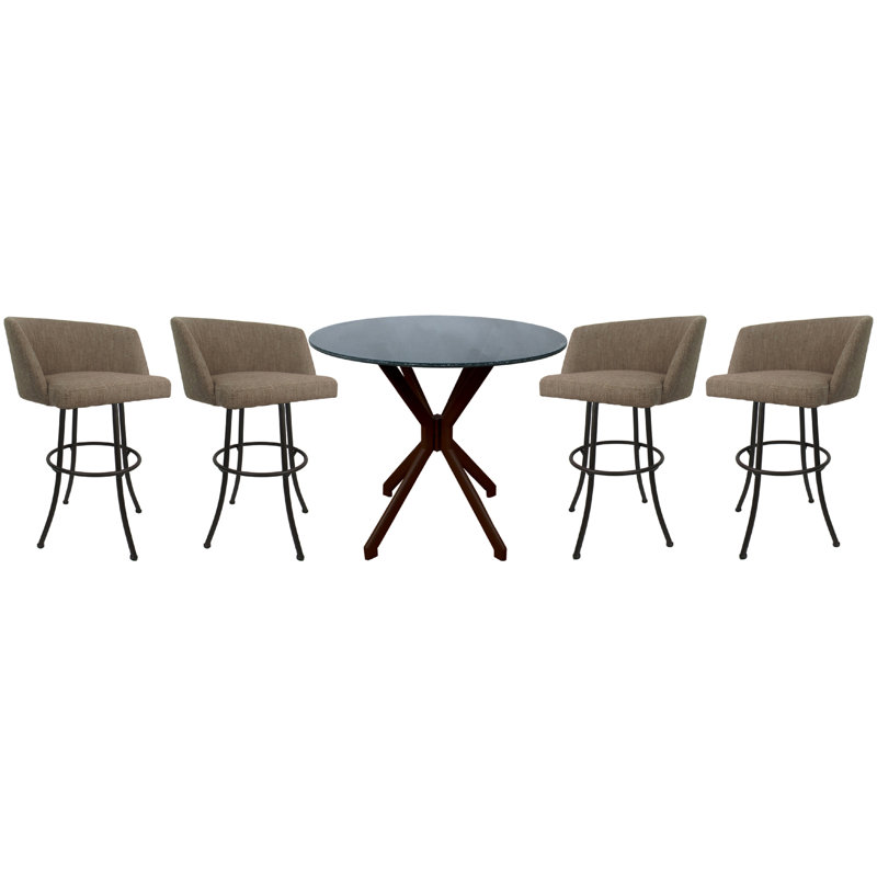 Ensemble repas pour 4 personnes Madge, Brun