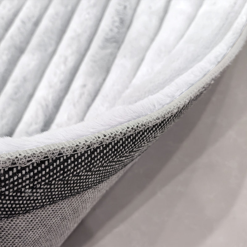Tapis épais moelleux à poils longs moelleux de luxe de couleur unie pour le salon, la chambre à coucher et le bureau