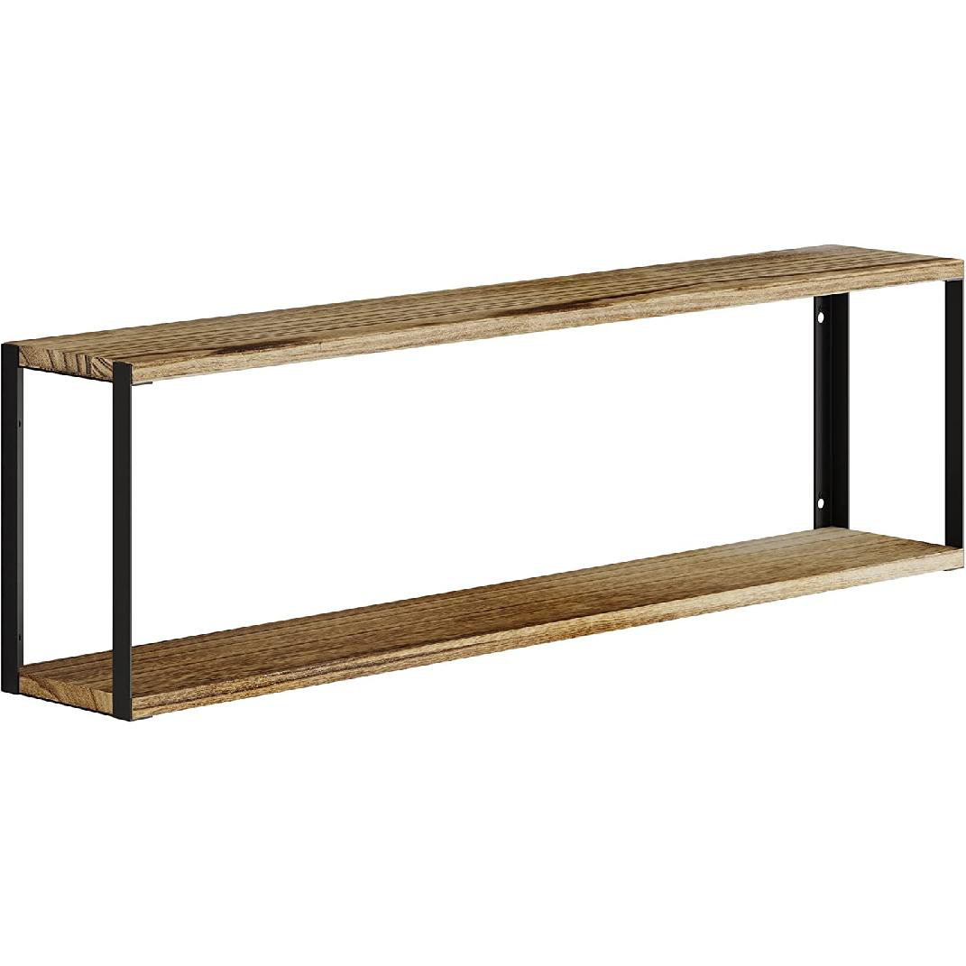 Pingree 2 Piece Solid Wood Floating Shelf