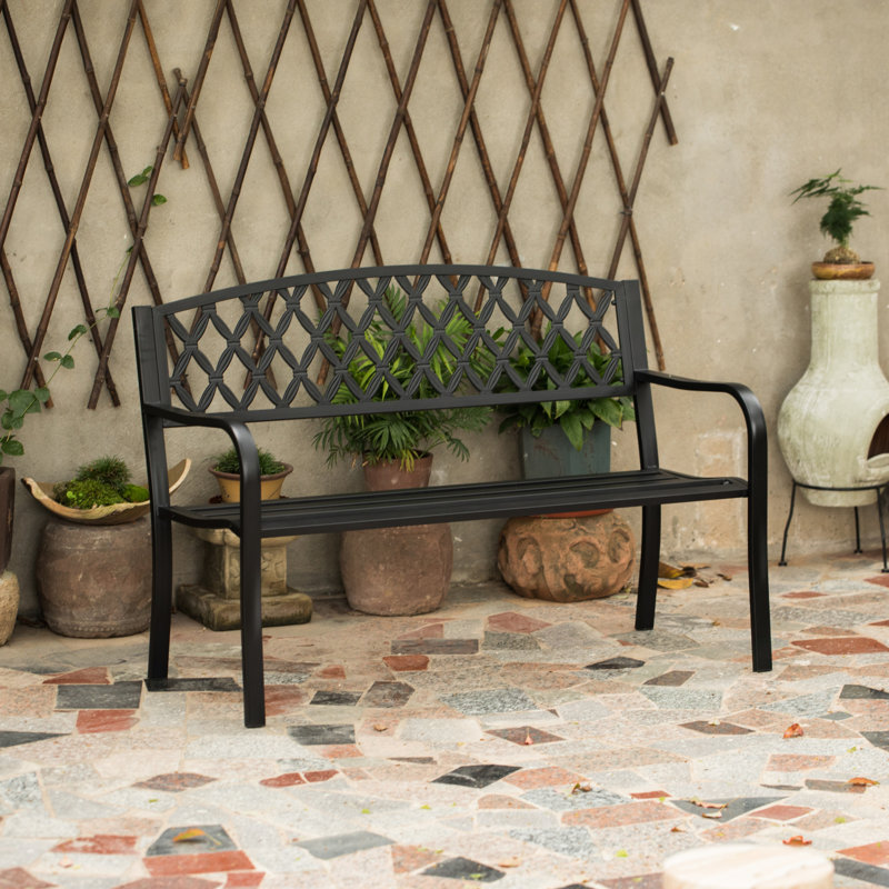 Barty Metal Outdoor Bench