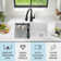 DELTA Everest™ 29" L Granite Composite Workstation Kitchen Sink Undermount Single Bowl with WorkFlow™ Ledge