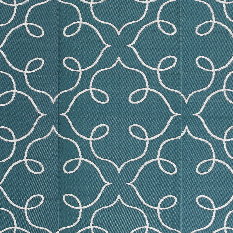 Tapis d'extérieur à motif floral Geo