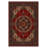Guria Burgundy/Brown Oriental Vintage Look Machine Printed Cotton Chenille Area Rug-2026071504