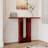 Modern Minimalist Amber Colour Acrylic Entryway Table