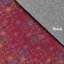 Tapis tissé à la machine en chenille rouge-90726180