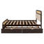 Lit plateforme en bois avec lit gigogne et 2 tiroirs
