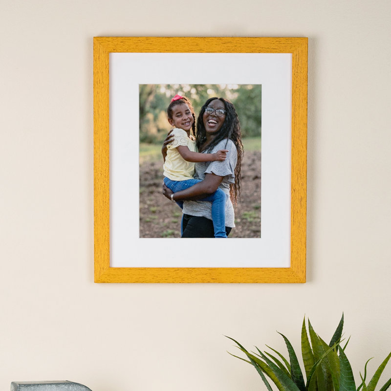 Asuncion Wood Matte Picture Frame, 5" x 7", Aqua