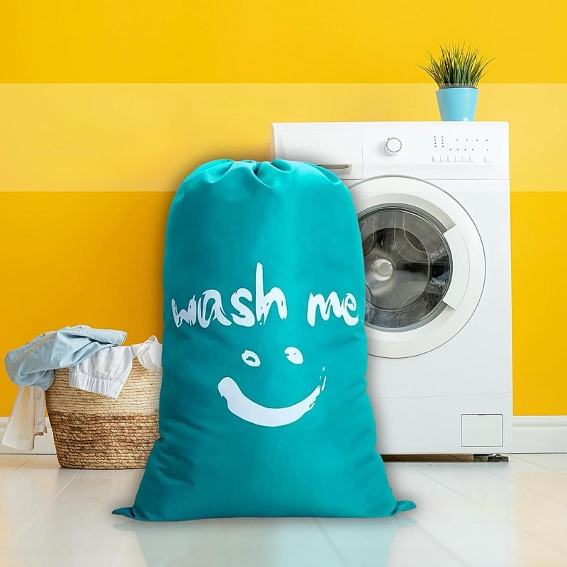 Dirty Clothes Sundry Travel Storage Bag Drawstring Closure Blue