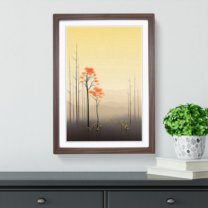 Spring Forest No.2 - Framed Print, Walnut Framed, 46cm H x 34cm W