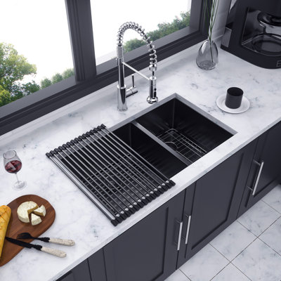 33'' L Double Bowl Stainless Steel Kitchen Sink