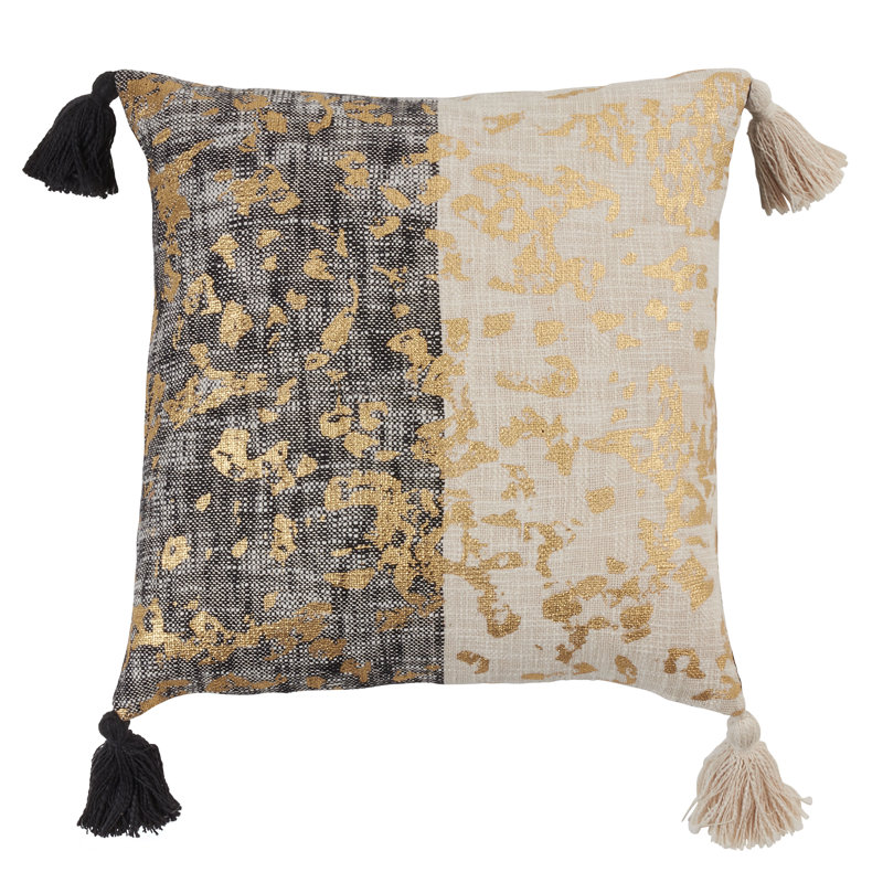 Oneeka Cotton Throw Pillow, Polyester/Polyfill