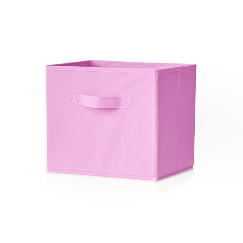 Rebrilliant Northville Fabric Decorative Basket, 24cm H x 24cm W x 24cm D, Bright Pink