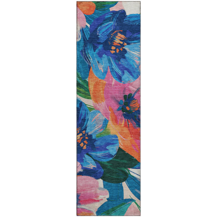 Premium Machine Washable Northdale AMF1487 Floral Rug