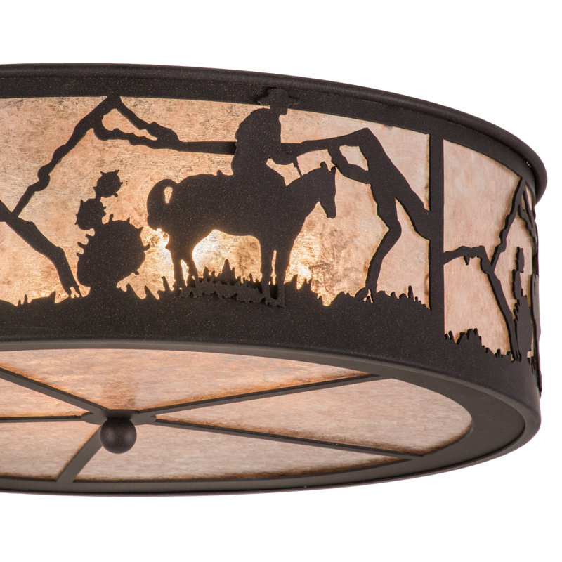 Rustic Lodge 4 - Light Flush Mount