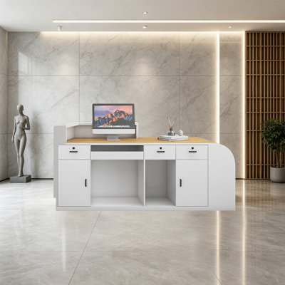 Bureau de réception avec tiroirs verrouillables