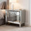 YYolanta 33" W Mirrored 3-Drawer Nightstand