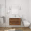 Meuble-lavabo mural avec lavabo en gel