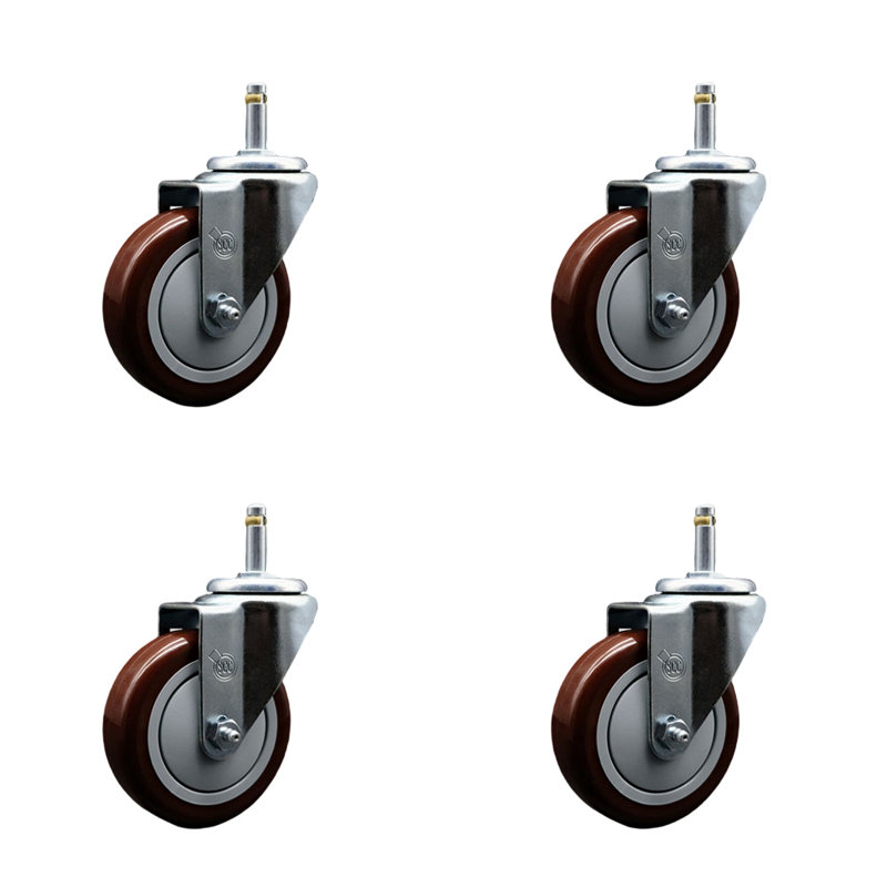 Grip Ring Stem Caster, Maroon