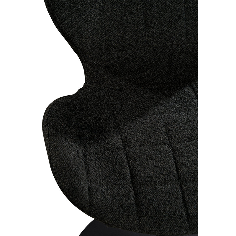 Corrales Cady Swivel Adjustable Height Bar Stool – Modern Weaved Back Design with Adjustable Seat, Black