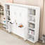 Lit escamotable avec bureau intégré et rangement spacieux-1203656481