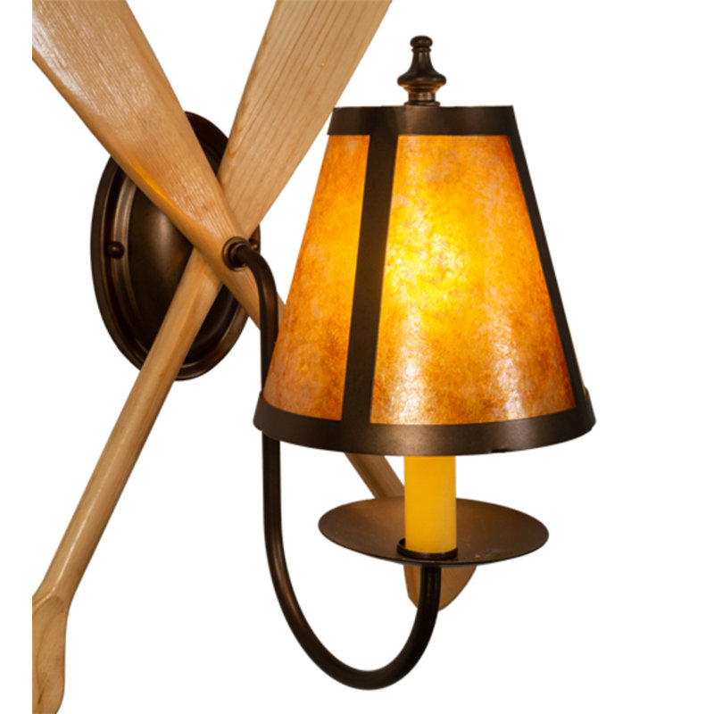 Kluge Steel Candle Wall Light