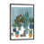 Toile encadrée de bois rustique foncé