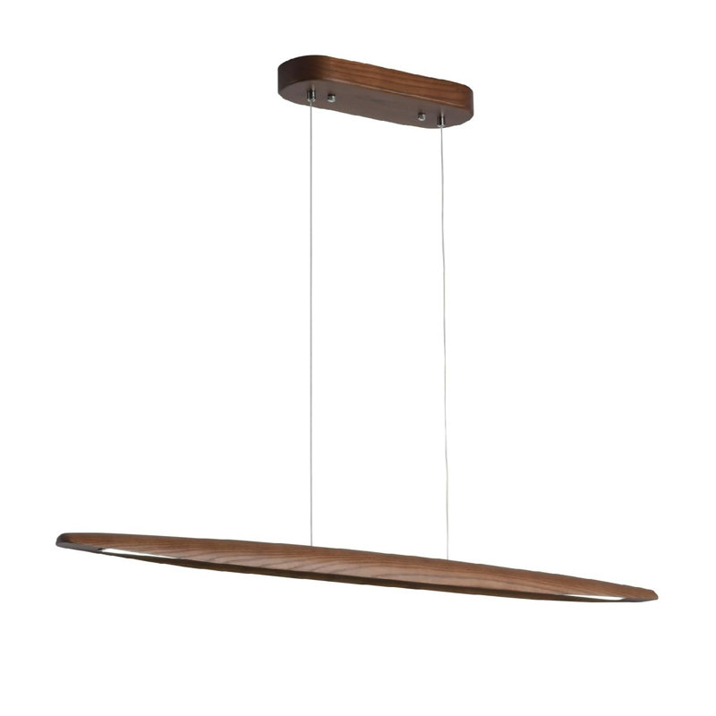 Teyden 1-Light LED Kitchen Island Pendant, Brown
