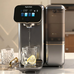 Countertop RO Water Dispenser,Chilled Water Dispenser with 6-Stage Filtration, Single Filter Replacement & 3:1 Low Waste Water,UV Sterilization & Real-Time TDS Display,No Installation Water Filterfor Home Office