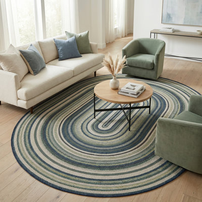 Tavion Machine Woven Geometric Indoor / Outdoor Rug