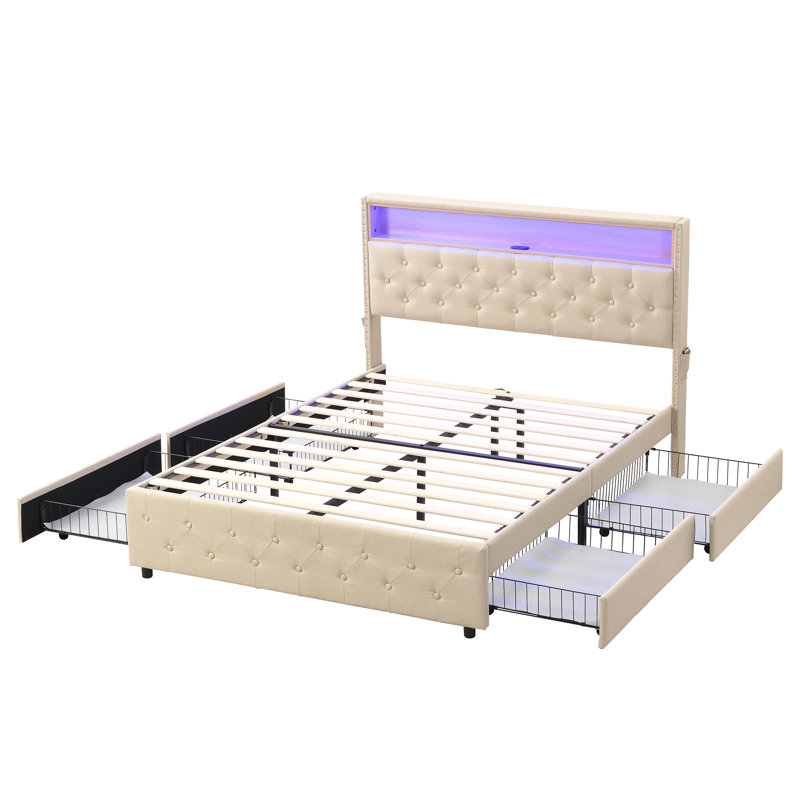 Dunsmuir Upholstered Storage Bed, Kingsize (5')