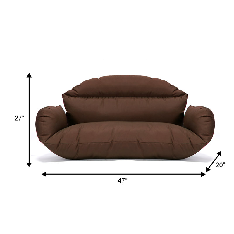 Coussin de balançoire double Smythe Modern, Brun