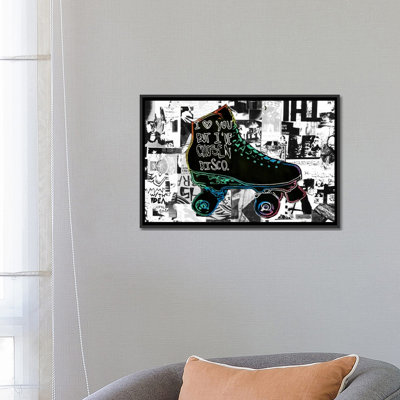 « i love you mais j’ai choisi disco par annie terrazzo », impression sur toile