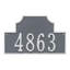 Beckford 1-Line Wall Address Plaque-1642485263